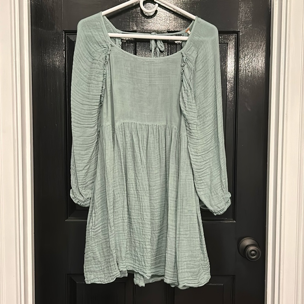 Free People Adler Tunic in “Blue Surf" Medium